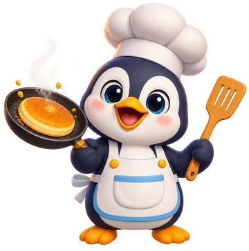 Pip, a penguin chef