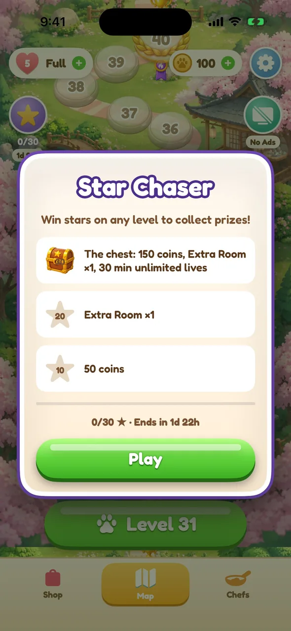 Star Chaser: win stars for prizes
